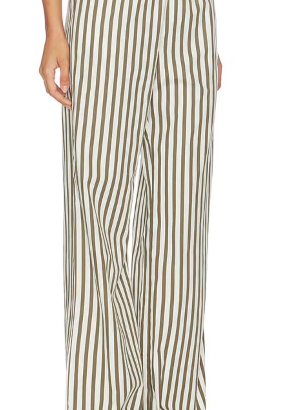 NWT Jessie Wide Leg Beach Trouser in Olive Stripe
4th & Reckless